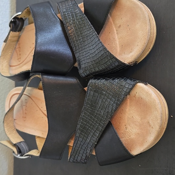 Dansko Black Sandals Size 37 - Picture 5 of 9